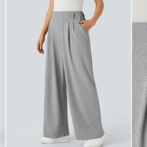 Halara Flex™ High Waisted Side Pocket Wide Leg Waffle Work Pants